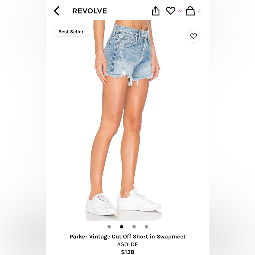 AGOLDE PARKER SHORTS